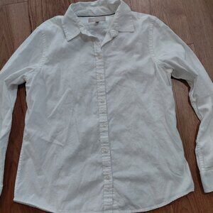 Banana Republic Oxford Shirt Blouse 100% Cotton Button Up Classic Essentials